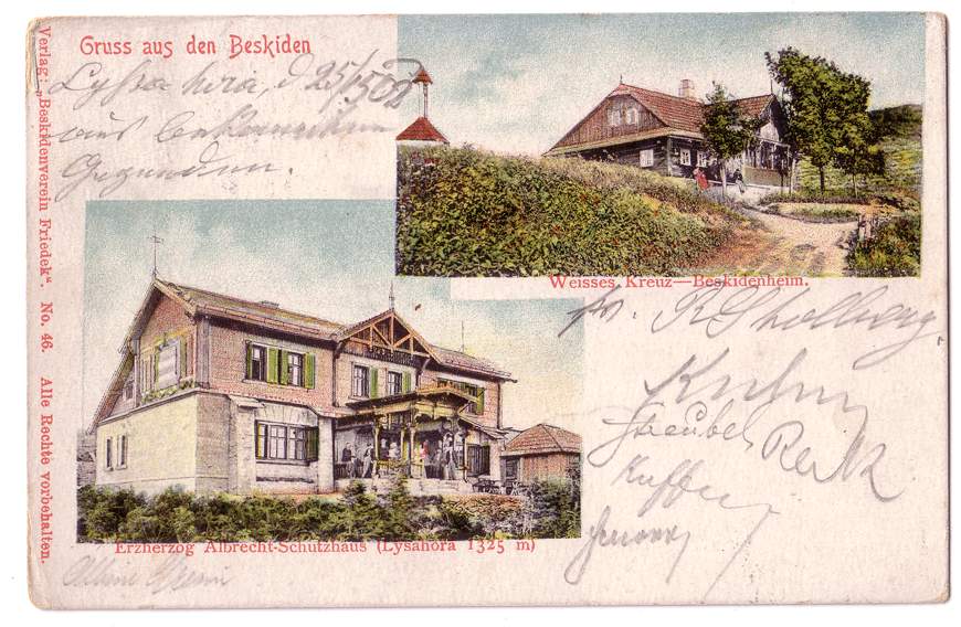 Pozdrowienia z Beskidów - takie pocztówki mogli wysłać do rodziny turyści na przełomie XIX i XX wieku.